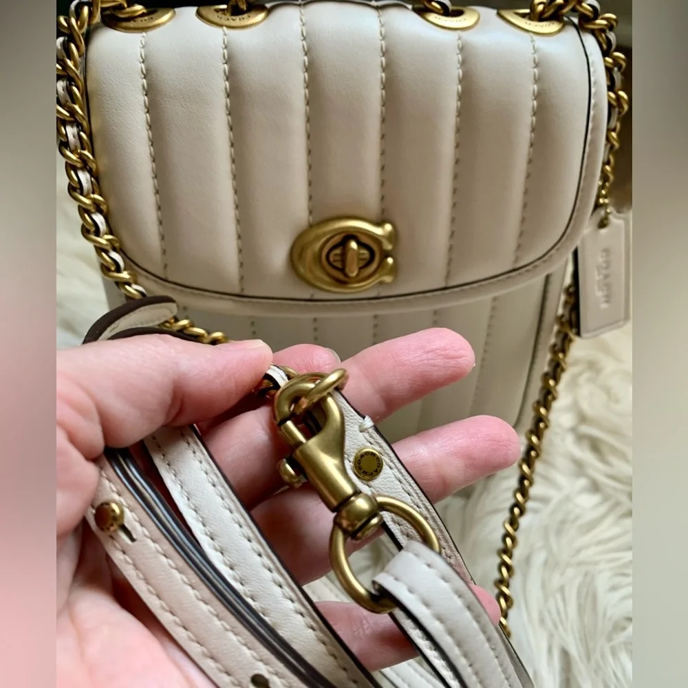 Coach Madison 18 Quilted Leather Convertible Backpack - Picture 14 of 16